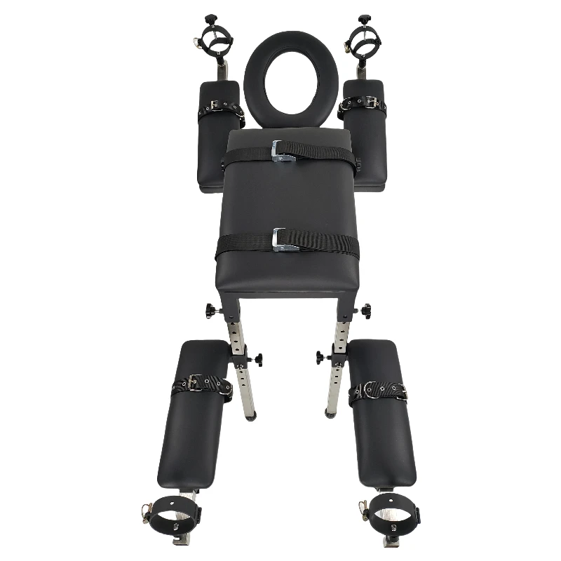 High-end Spanking Chair Position Assistance Restraint Stool Adult Sex Bondage BDSM Furniture Chair with Wrist Cuffs Sm Products