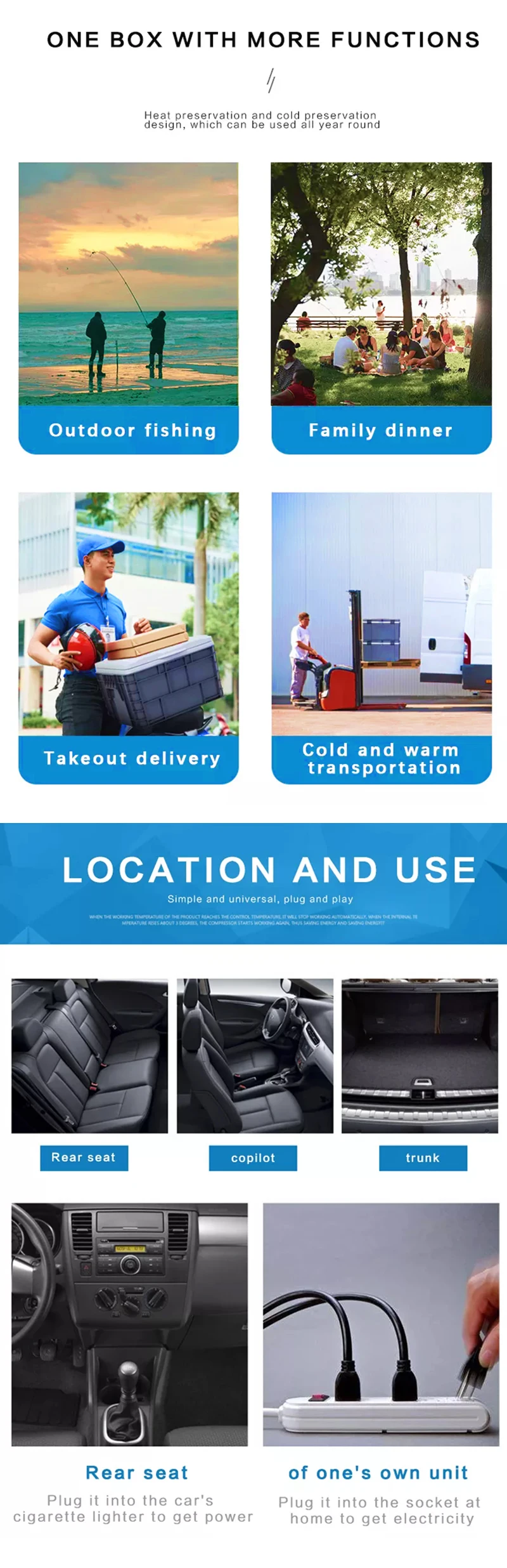 Компрессор автомобильный для кемпинга 12 В/24 В