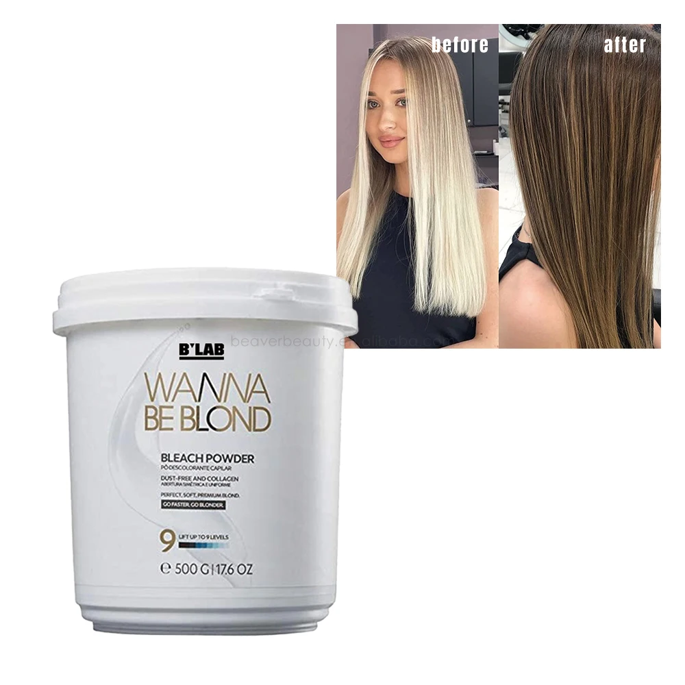 Private Label Low Ammonia Free Organic Bleach For Hair Color Dye