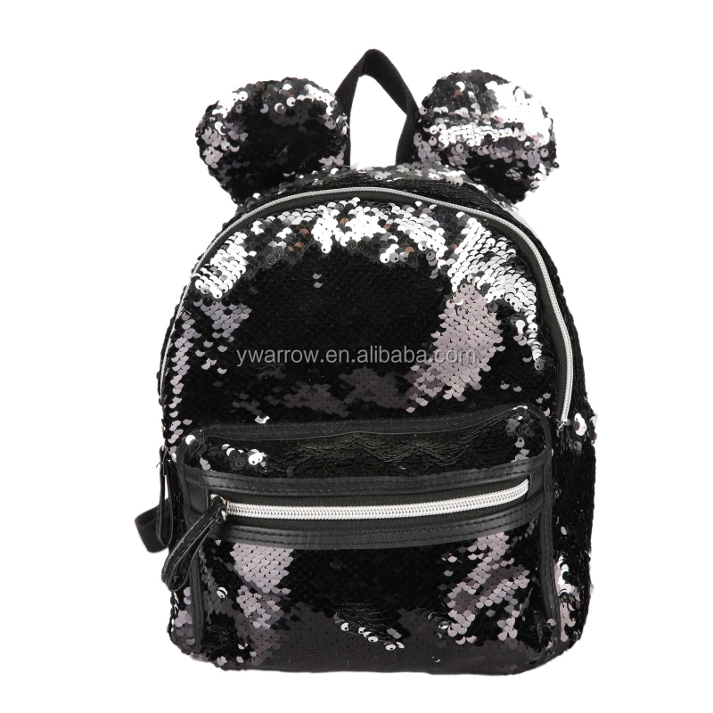 black sequin mini backpack Minnie Mouse Exclusive Halloween | Officially Licensed | Plastic/Vegan Leather/Silicone coloured hardware Coach Sequin Small Backpack Loungefly