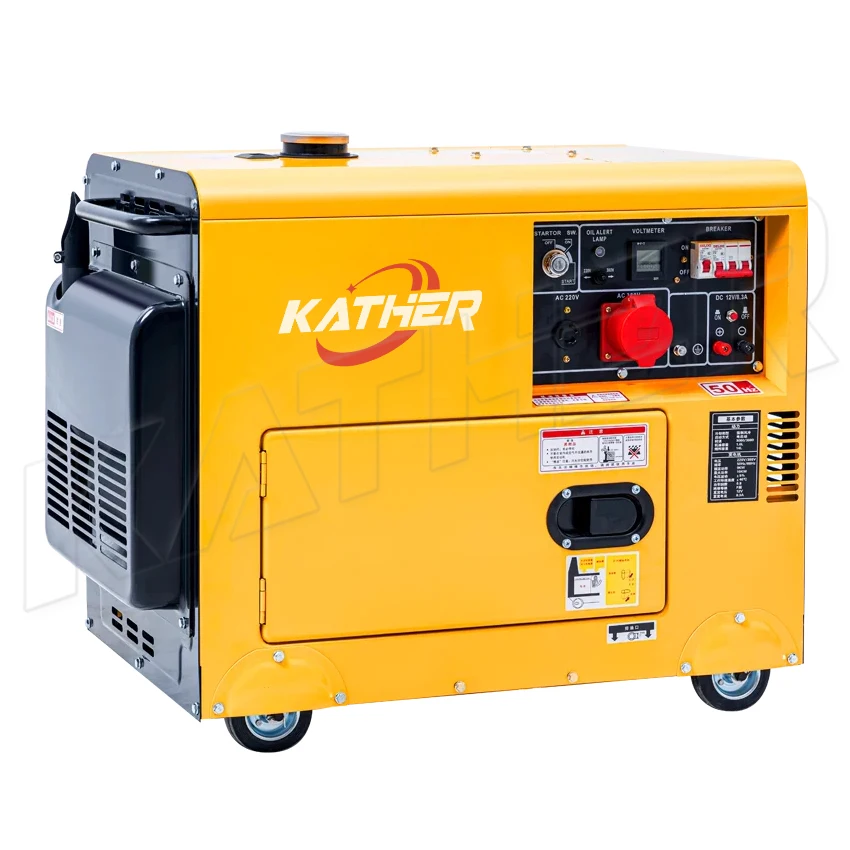 three phase portable soundproof diesel generators 10kva alternator genset-3