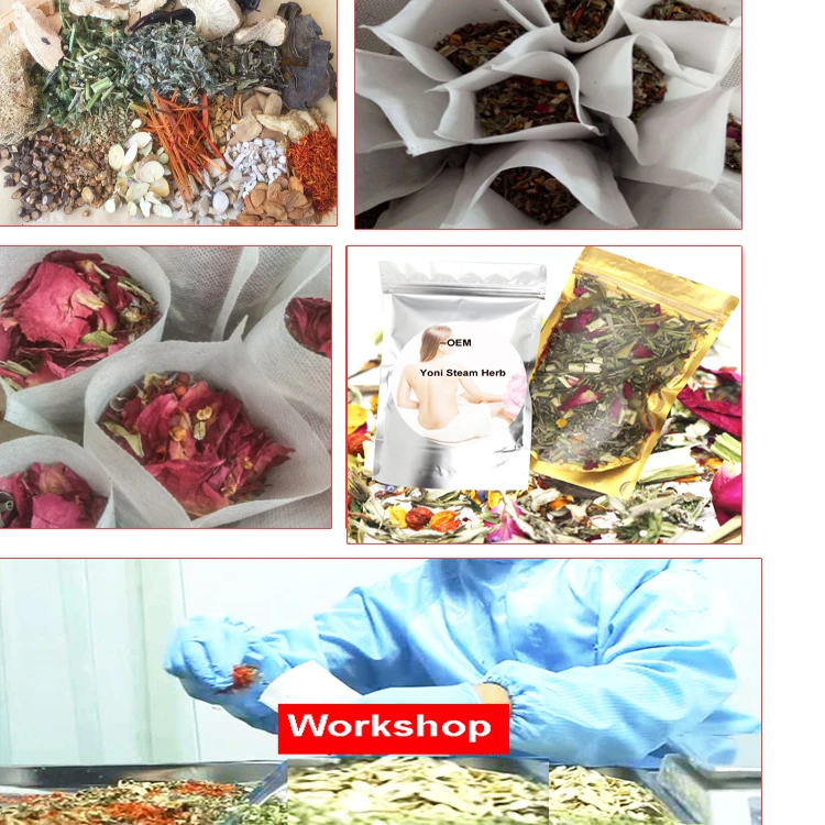 Custom Label Wholesale Yoni Steam Herbs Tightening Vaginal 100g Raw ...