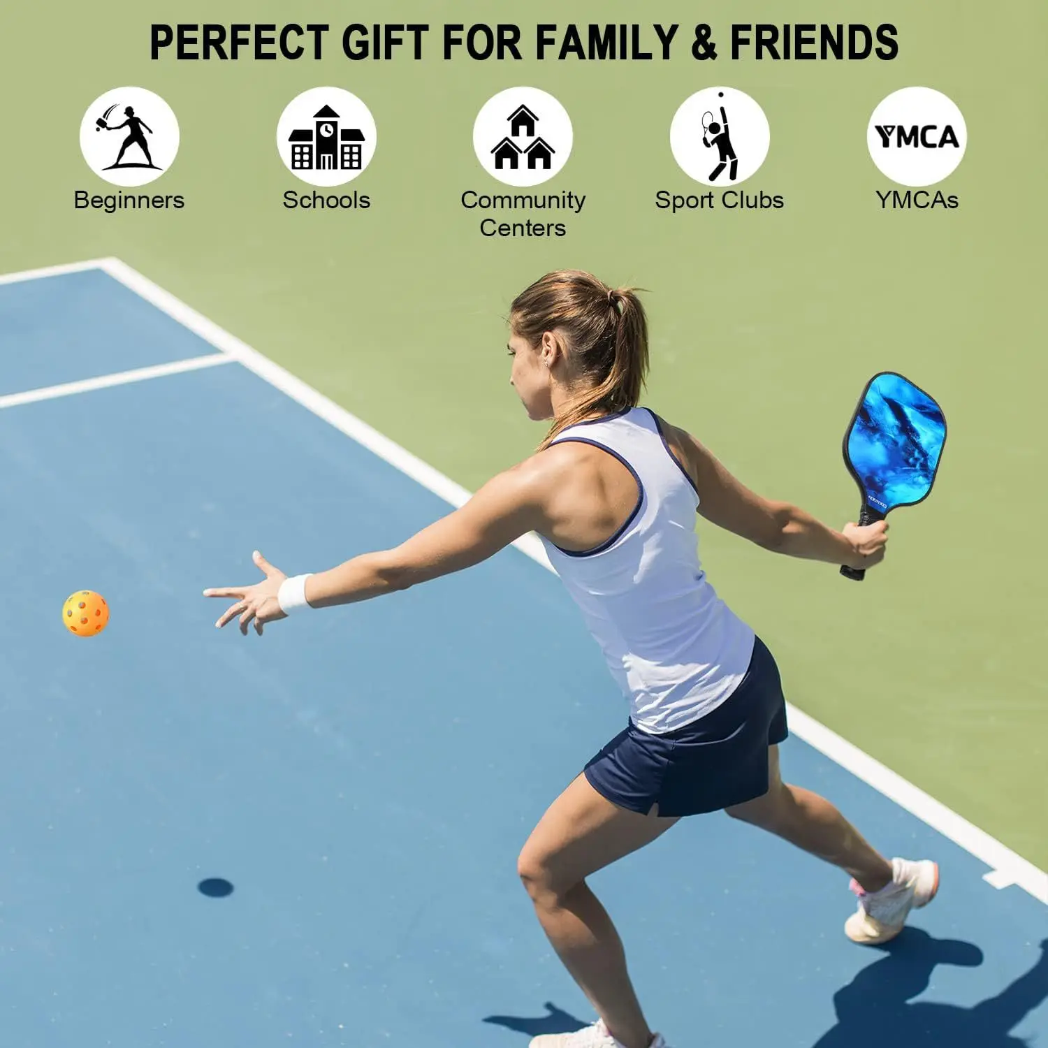 Factory Price Pickleballs Premium Quality USAPA Approved 40 Holes Outdoor Pickleball Balls Set 3pc 4pc Pickleball Set supplier