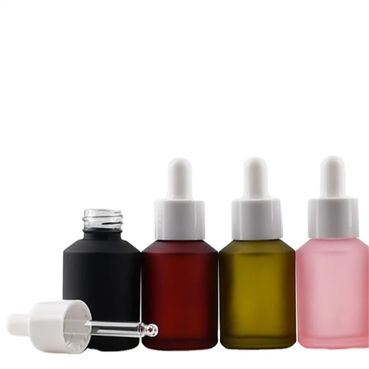 Frosted Apothecary Hot Sale Amber Black Hair Oil Black Uv Violet Glass Jar and Bottle Plastic Cap with Dropper and Pump Spray
