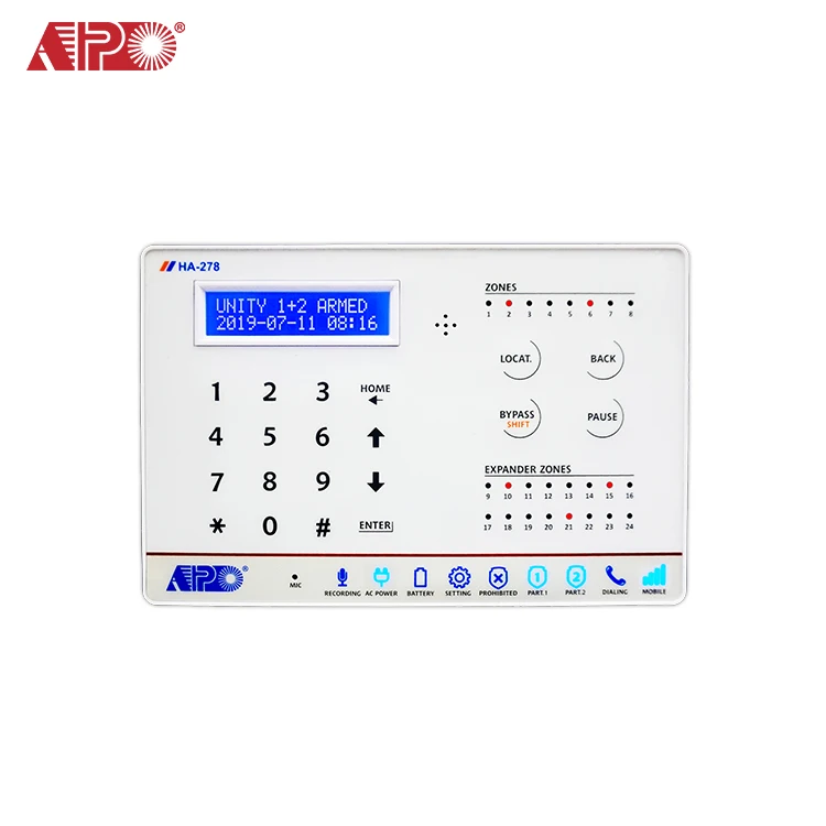 Voice Module Auto Dialer 8 Zone Alarm Control Panel Phone Number