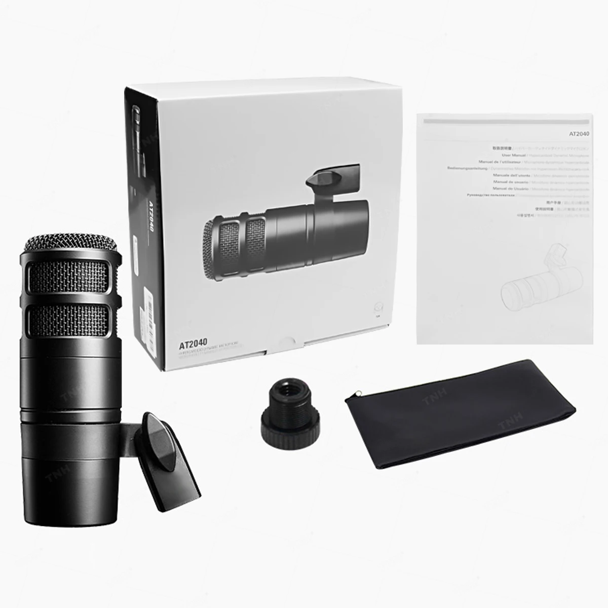 TNH AT2040 at 2040 Professional Studio Microphone Radio Recording Microphone Radio Dubbing Live Karaoke Voice Dynamic Microphone