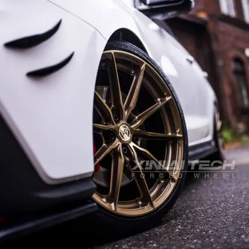 XINLAI 1-Piece Deep Concave Bronze Finished Custom Forged Wheels 17 18 19 20 21 22 23 Inch Car Alloy Monoblock Wheel Rim - Image 2