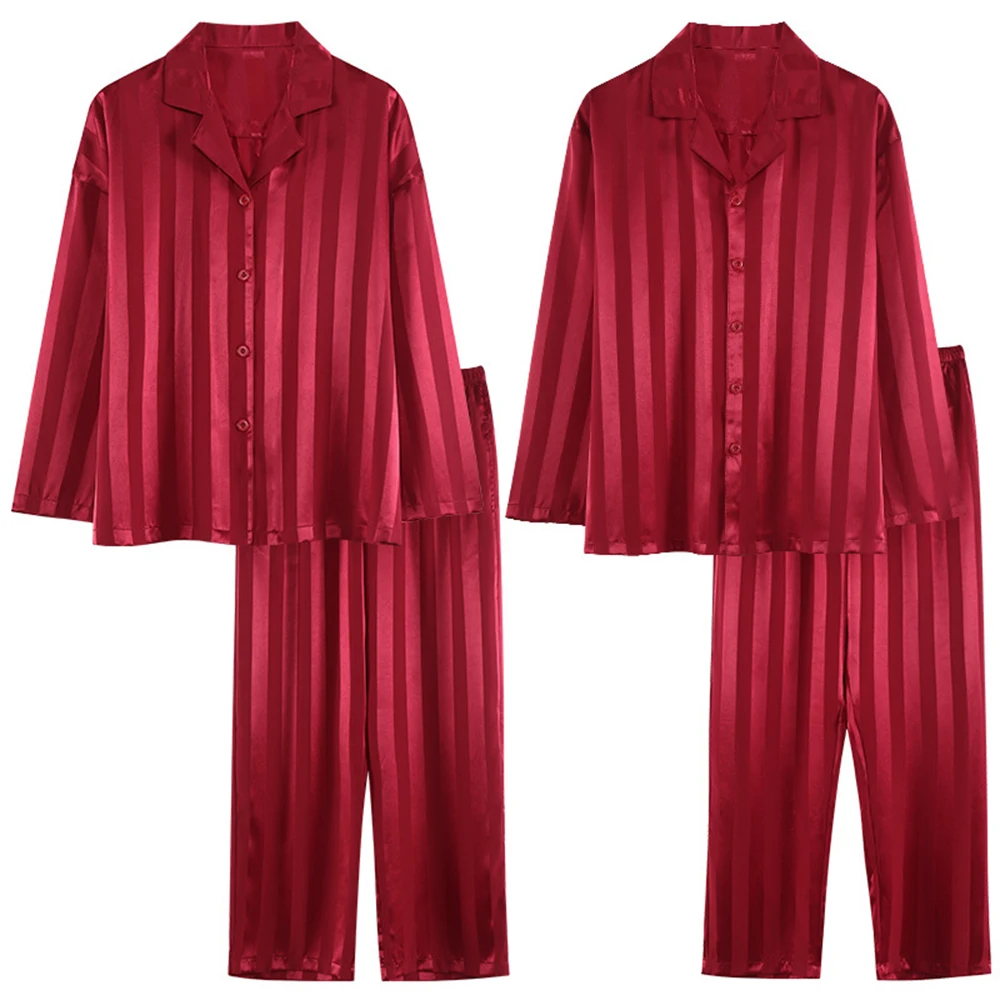 Springautumn Adult Women's 2piece Solid Plain Homewear Set Ice Silk
