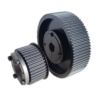 Manufacturer's custom timing pulley carbon steel SS304 is used for bending machine drive pulleys