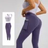 Conjunto morado lavanda + morado berenjena