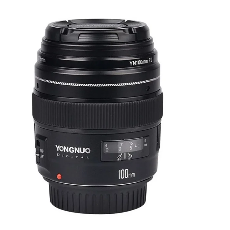 
Фиксированный фокусный объектив YONGNUO YN100mm 100mm F2N для камеры Nikon, Поддержка AF/MF, Большая диафрагма, Стандартный Средний телеобъектив 