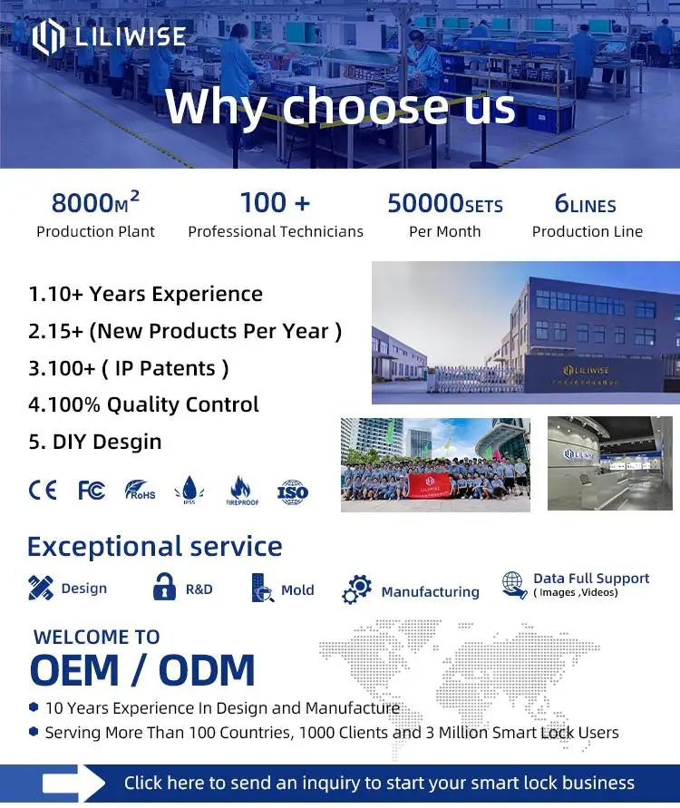 Smart Handle Lock with 6V Battery MF1 Card and 35~65mm Fit Electronic Door Lock for Secure Access 0