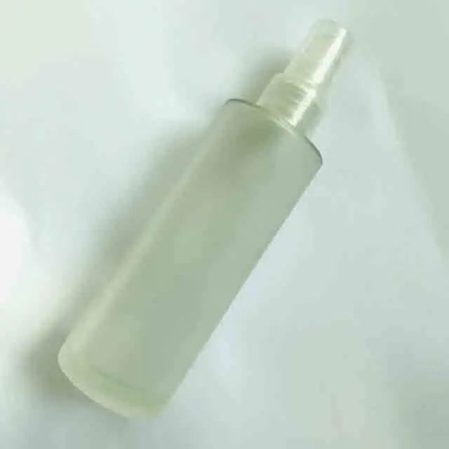 Good Quality 85ml Round Empty Frosted Glass Perfume Bottle with White Pump Sprayer
