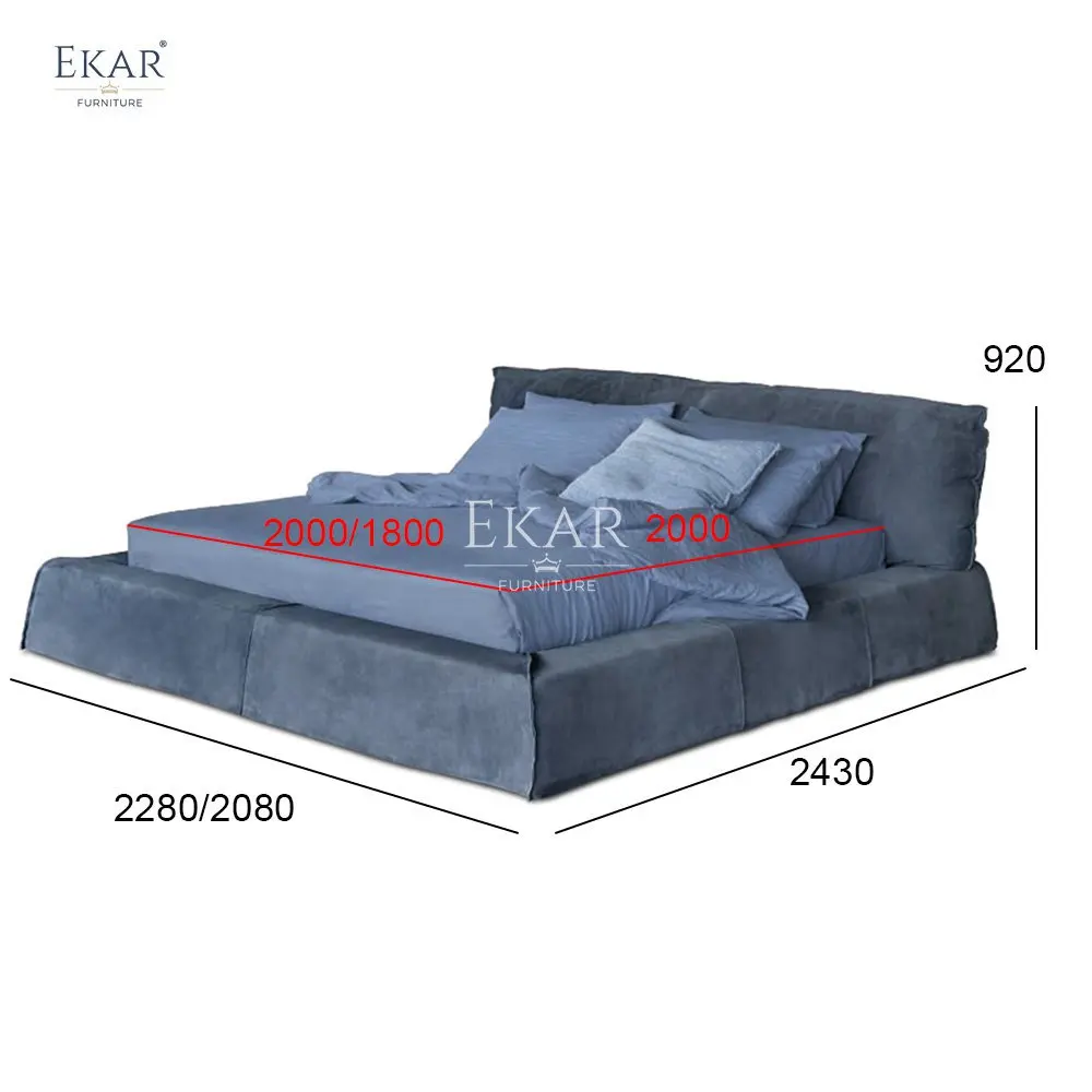 product plush down filled bed with inset mattress   ultimate comfort bed design-69