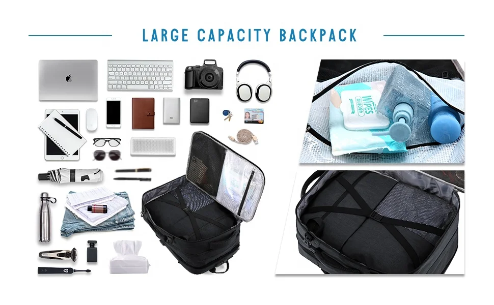 Модные женские сумки-мессенджеры 2022 ручной клади рюкзак водонепроницаемый большой 40L Анти-кражи дорожные сумки 17in мужчины женщины ноутбук путешествия