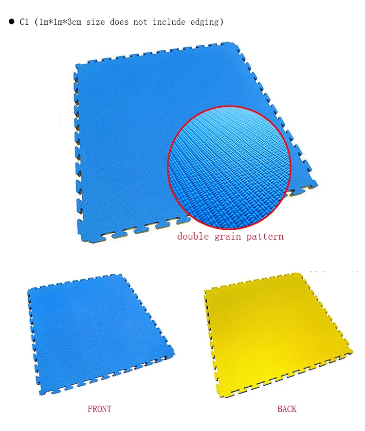 Wesing Custom Pe Material Mat 100x100cm Taekwondo Kendo Mats Cheap