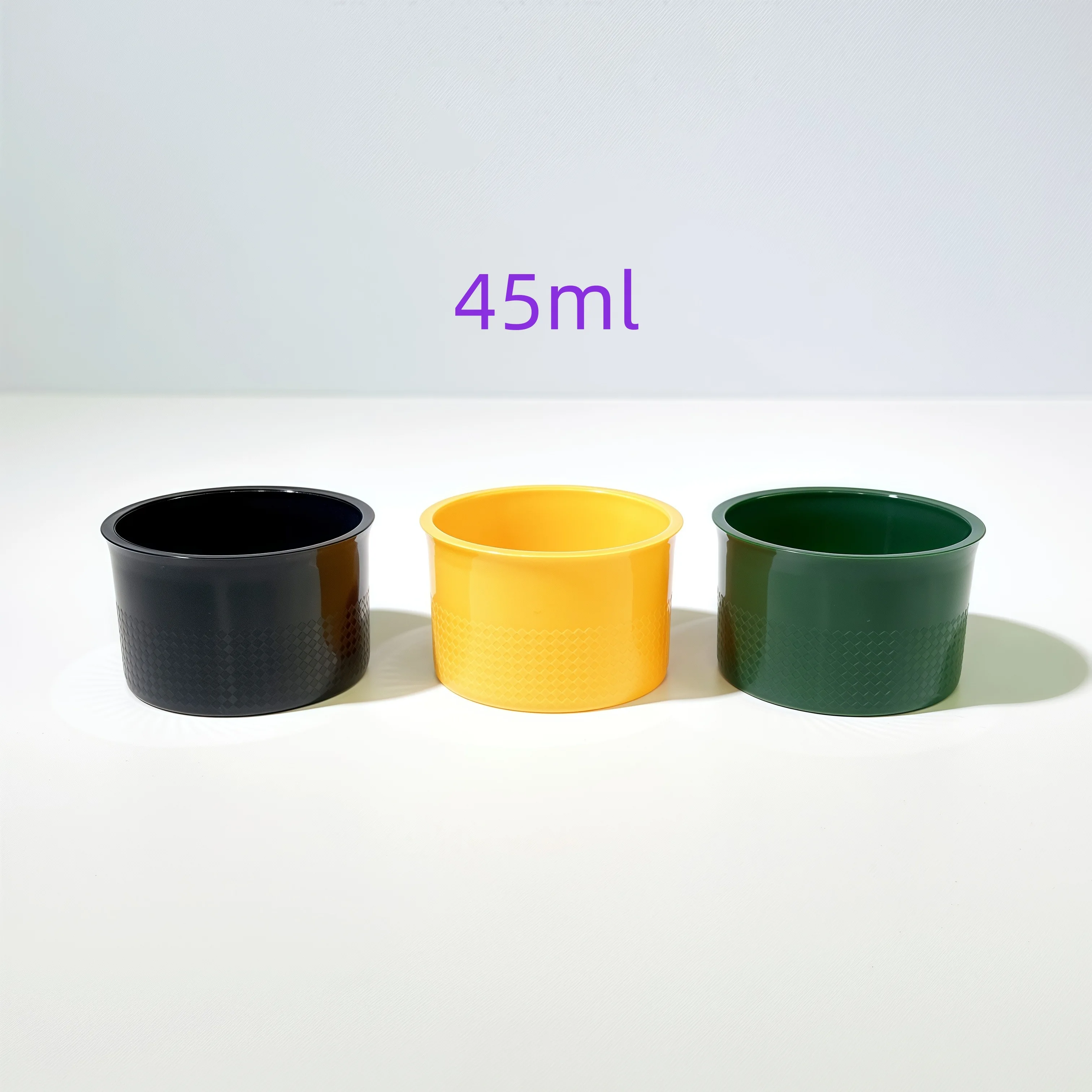 45ml Capacity Disposable Plastic PP Cup with Aluminum Foil Lid for Food Grade Packaging MOQ 30000pcs