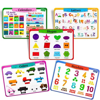 teytoy Kids Placemats Toddler Educational Learning Table Place Mats, Children Placemat No Slip Waterproof Heat Resistant