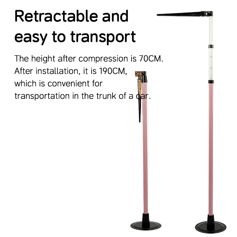 Wholesale 190cm Portable Medical Stadiometer Cheap Factory Height Measure Ruler with Telescopic Rod Stick & Sliding Headpiece