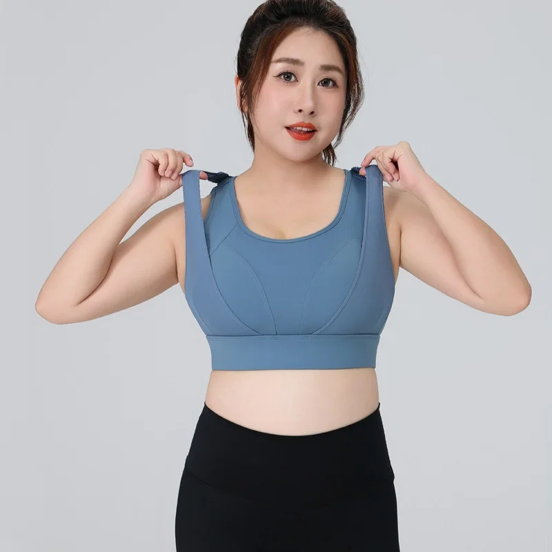 Large Size High-Strength Anti-Sagging Sports Bra Beautiful Back Adjusts Shock-Proof Fitn detail