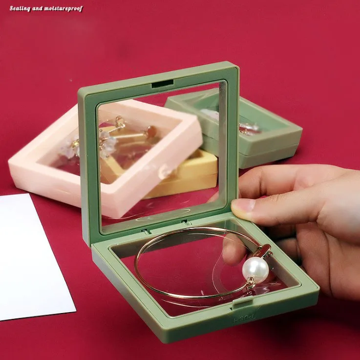 Colorful Pe Film Jewelry Storage Box Black White 3d Floating Membrane