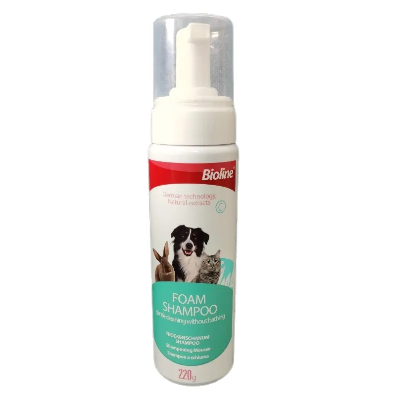 220 мл антибактериальные собака пены шампунь товары для ухода за шерстью домашних животных Профессиональный шампуней и кондиционеров