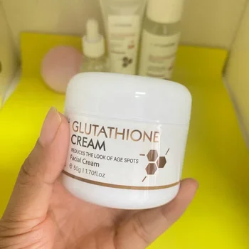 glutathione creams for face Organic & Arbutin Whitening Moisturizing Cream With Glowing Effects All Skin Types-oem/odm Private Label Quantity:5 Pack Glutathione Collagen Glow Gummies Not for human use