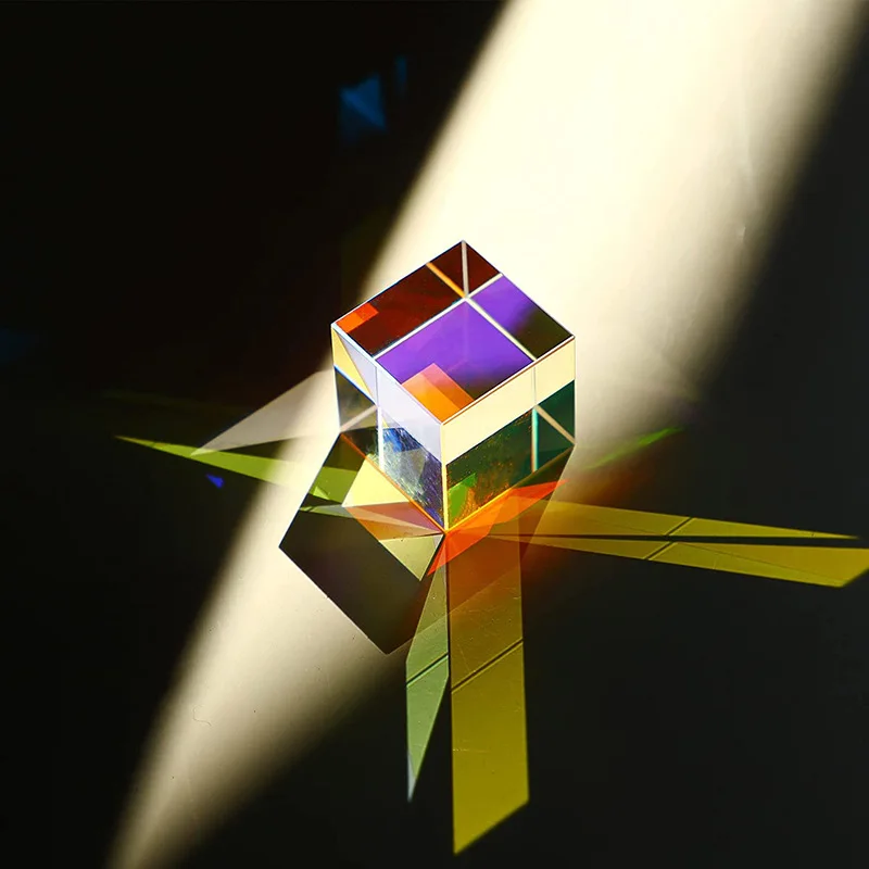 50mm Acrylic Colorful Cube Mixing Color Cube Acrylic square Cube Prism for Kids Gift Toy