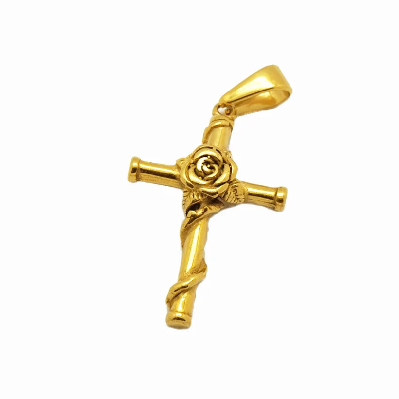 New Gothic Hip Hop Cross Pendant 
