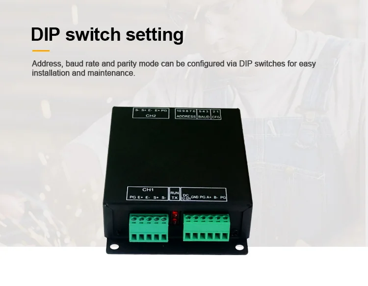 product huaqingjun 2 channel rs485 fully isolated weighing module high precision digital weighing transmitter for smart factory-9
