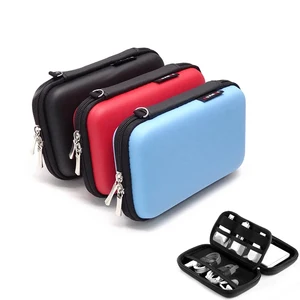 Portable Protective Storage Bag Hard Drive Bag for 2.5" HDD Enclosure Hard Disk Case Power Bank SD/TF Card USB Cable Earphone