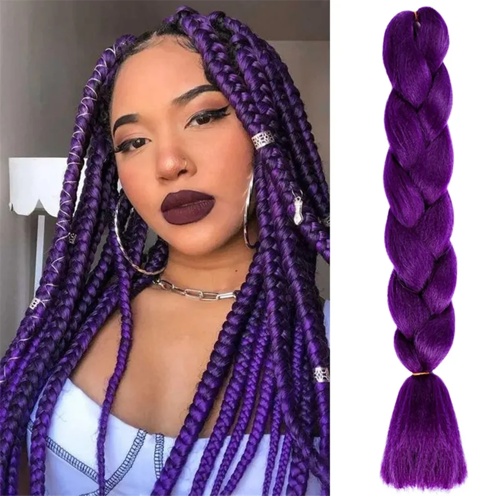 Ainizi Hot Sale Synthetic Hair Extensions Jumbo Solid Color African ...