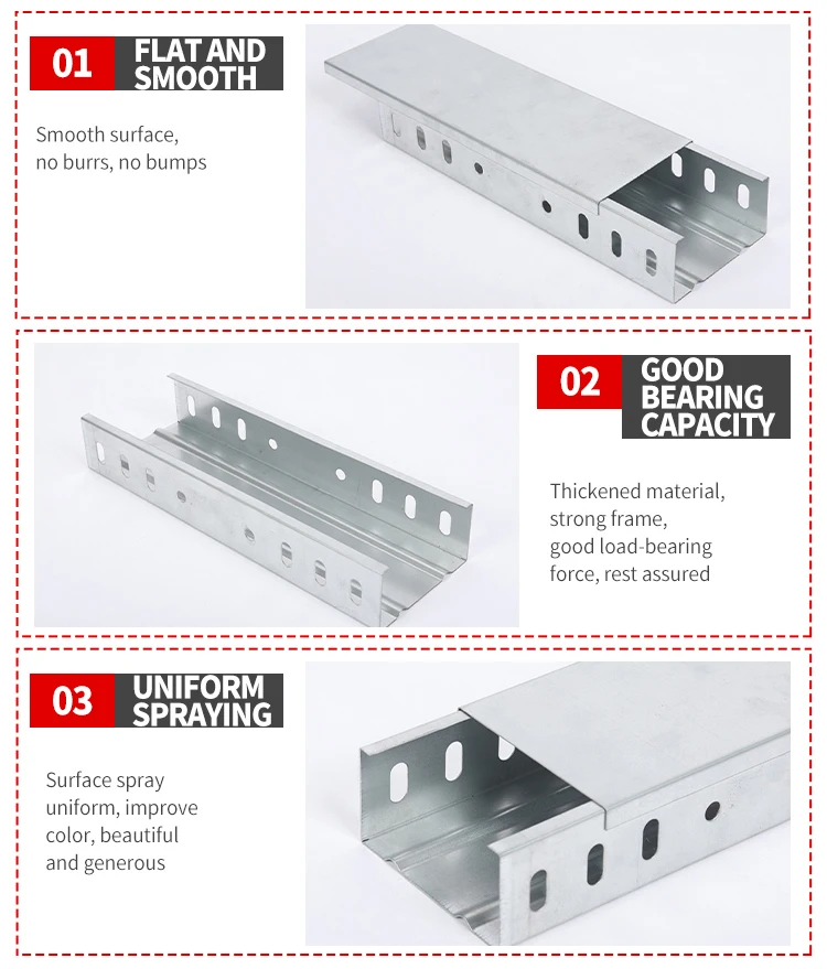 Hot-dip Galvanized Cable Trunking 200x100 Stainless Steel Trunking Hot ...