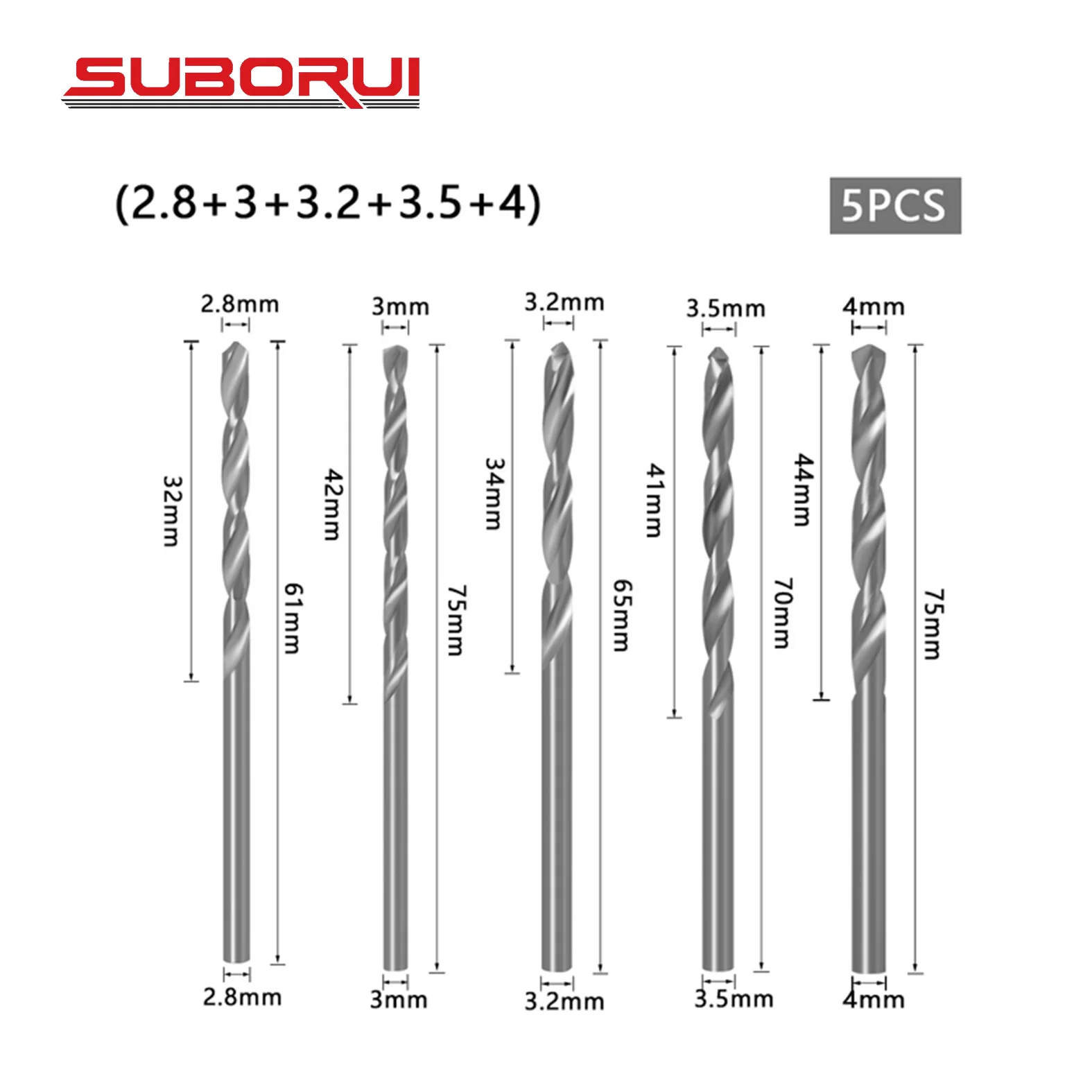 Borui Wood Countersink Drill Bit Screw Set Countersinking For