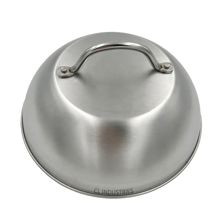 Leonyo Set 3 Cupole Per Hamburger In Acciaio Inox 16.5 Cm - Coperture Per Griglia E Piastra