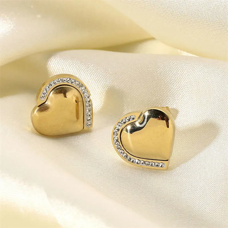 Women's Gold Plated Stainless Steel Earrings