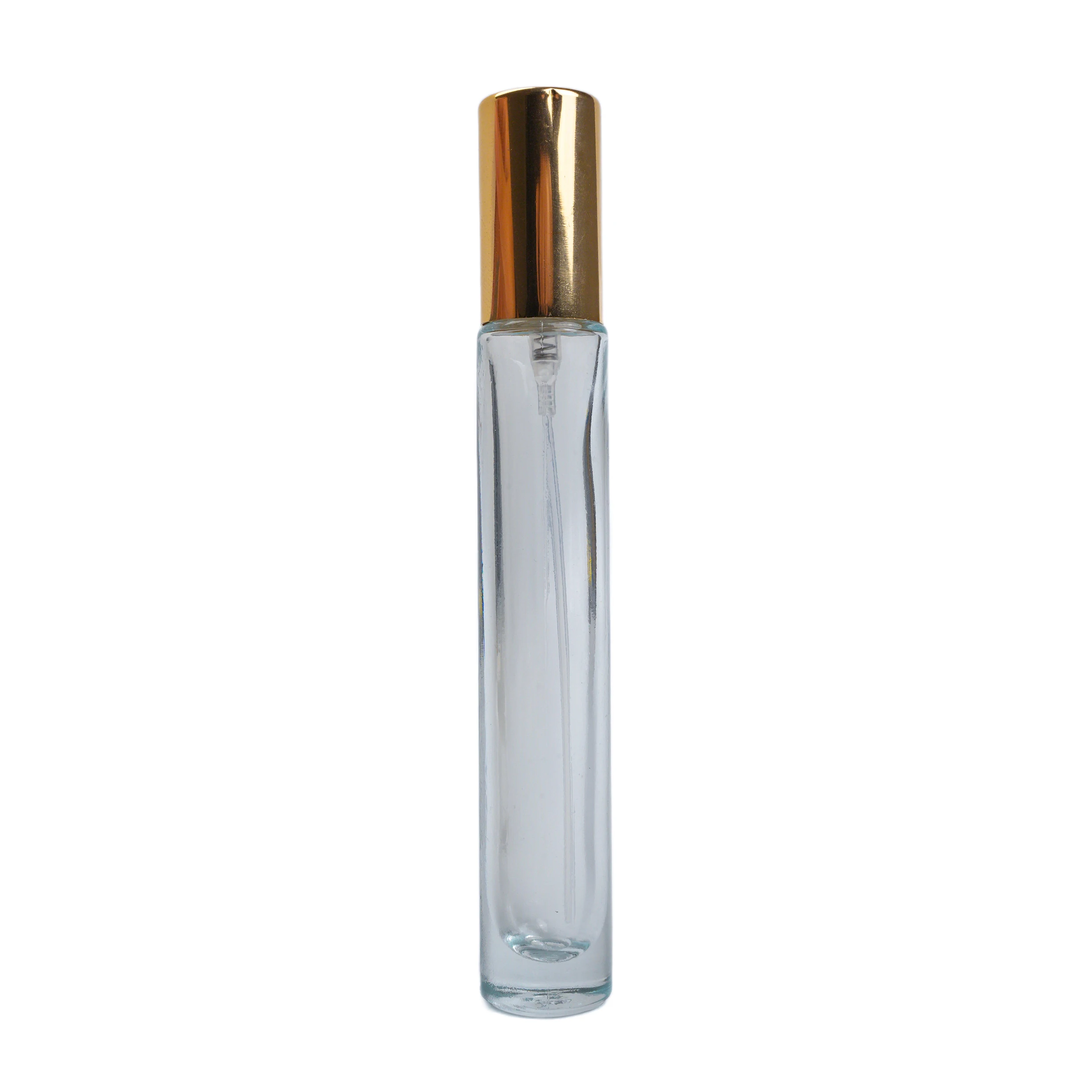 Custom Small Refillable Round Empty Luxury Glass Bottling Perfume Oil Spray Sample Bottle