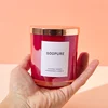 Red candle jar (no lid)
