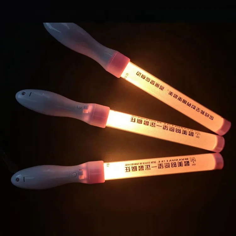 Custom Concert Cheering Penlight Led Flashing Wireless Remote Controlled Led Stick