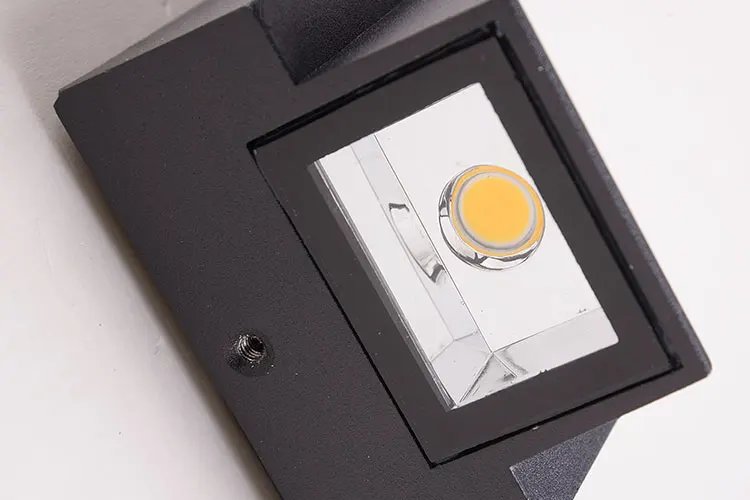 Exterior 10W Outside Wall Light Black AC85-265V Outdoor IP65 Waterproof for Garden