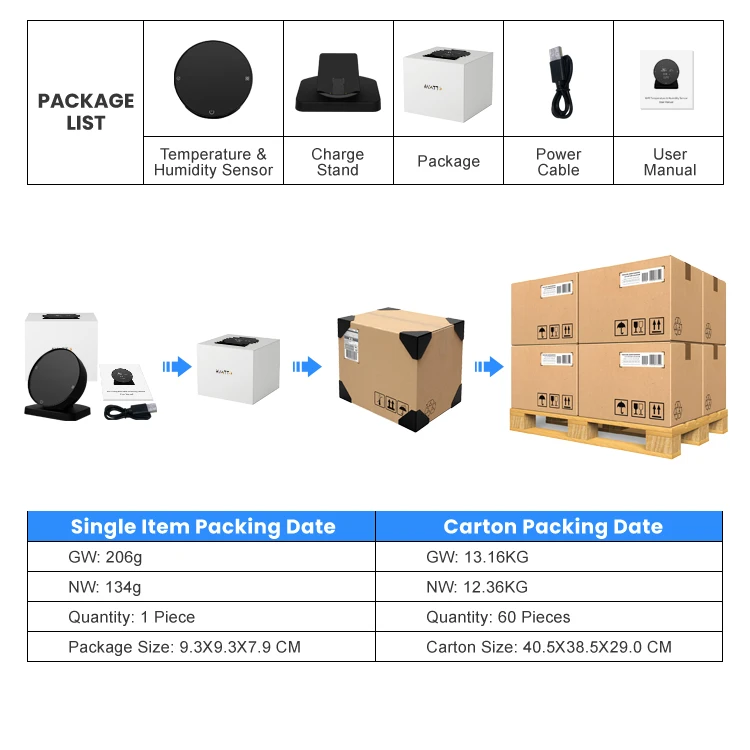 Temperature And Humidity Calibration Function Tuya Smart App Room Wifi Humidity Temperature