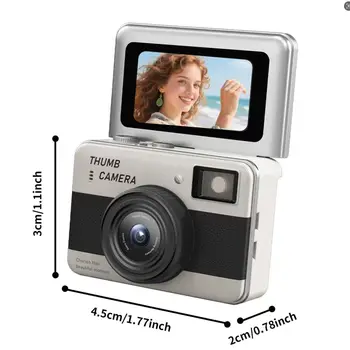 Y11 CCD Digital High-Definition Camera-Flip Screen Photo & Video Camera with Filter-Student Model Mini Camera detail image