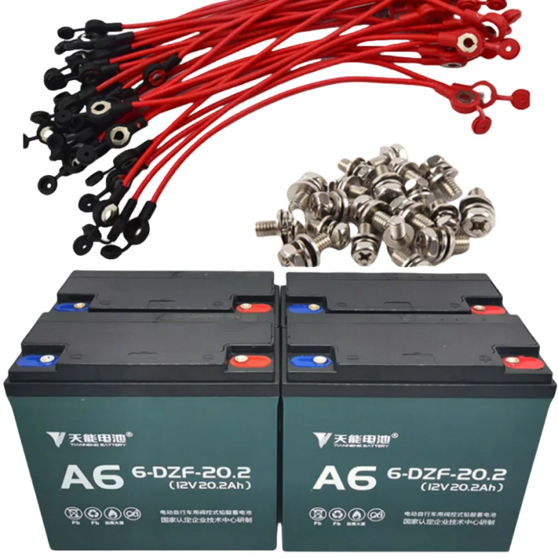 48V 4 Pack 12V20.3Ah Gel Lead Acid Battery for Electric Bicycles