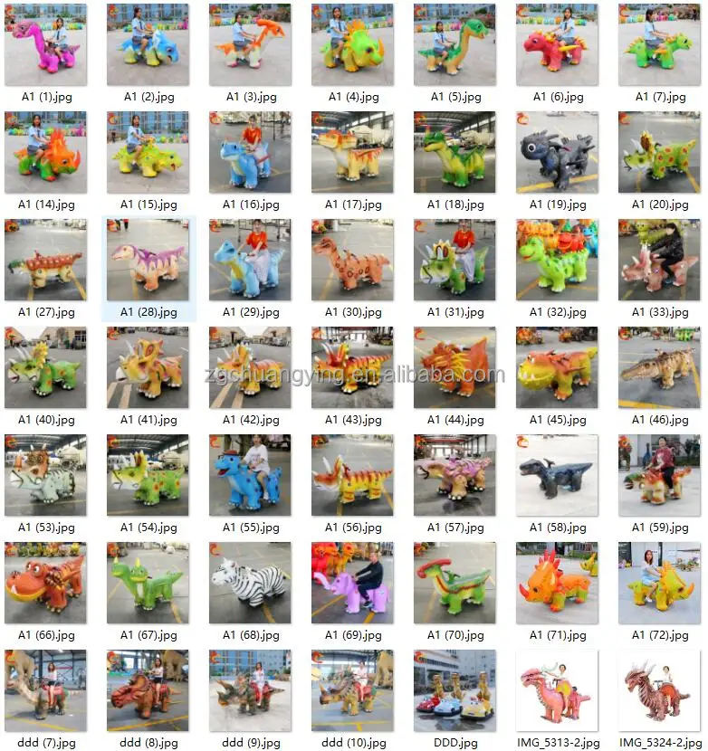 DZ04 Riding Dinosaur Machine Ride on Scooter Walking Dinosaur Rides Animal Kiddy Rides for Mall