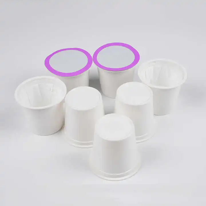 PLA BiodegradableWholesale Empty K Cup Coffee Capsule With Filter and Nespresso Lid