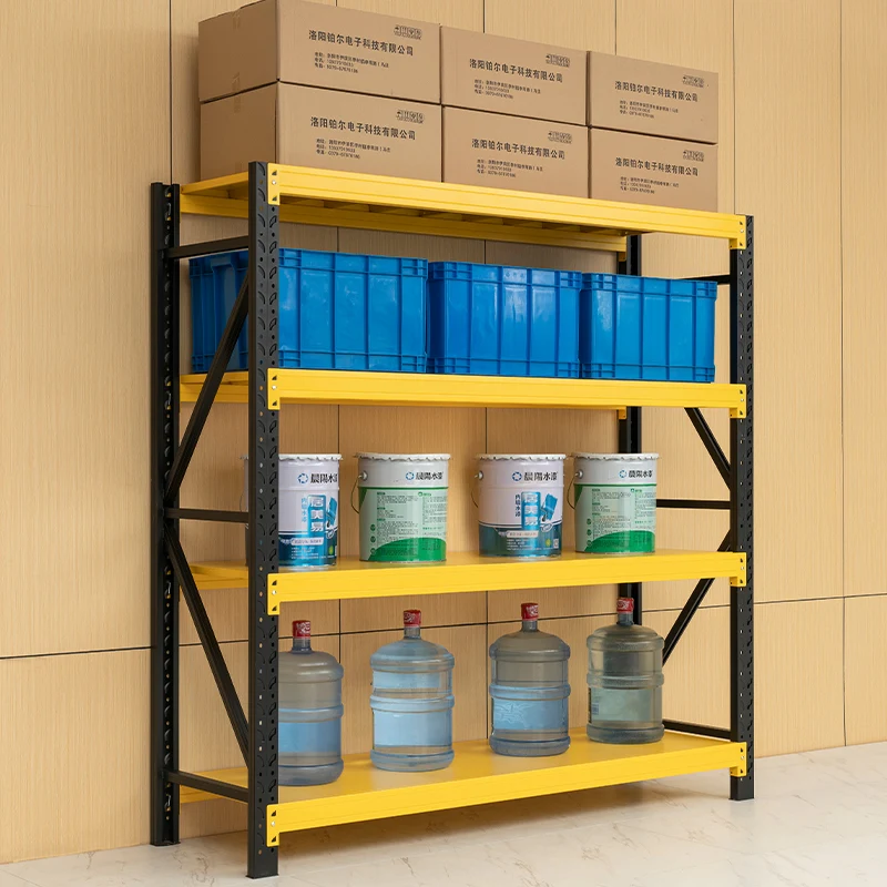 Powder Coated 4 Tier Medium Duty Steel Rack