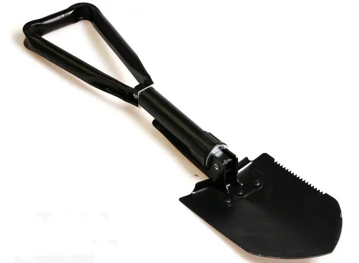 Best Folding Camping Shovel High Carbon Steel Entrenching Tool Trifold