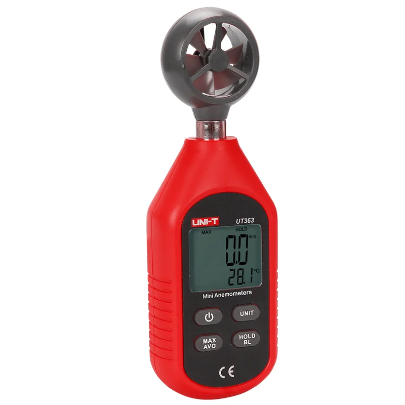 UT363 Digital Wind Speed Temp Humidity Tester Mini Anemometer