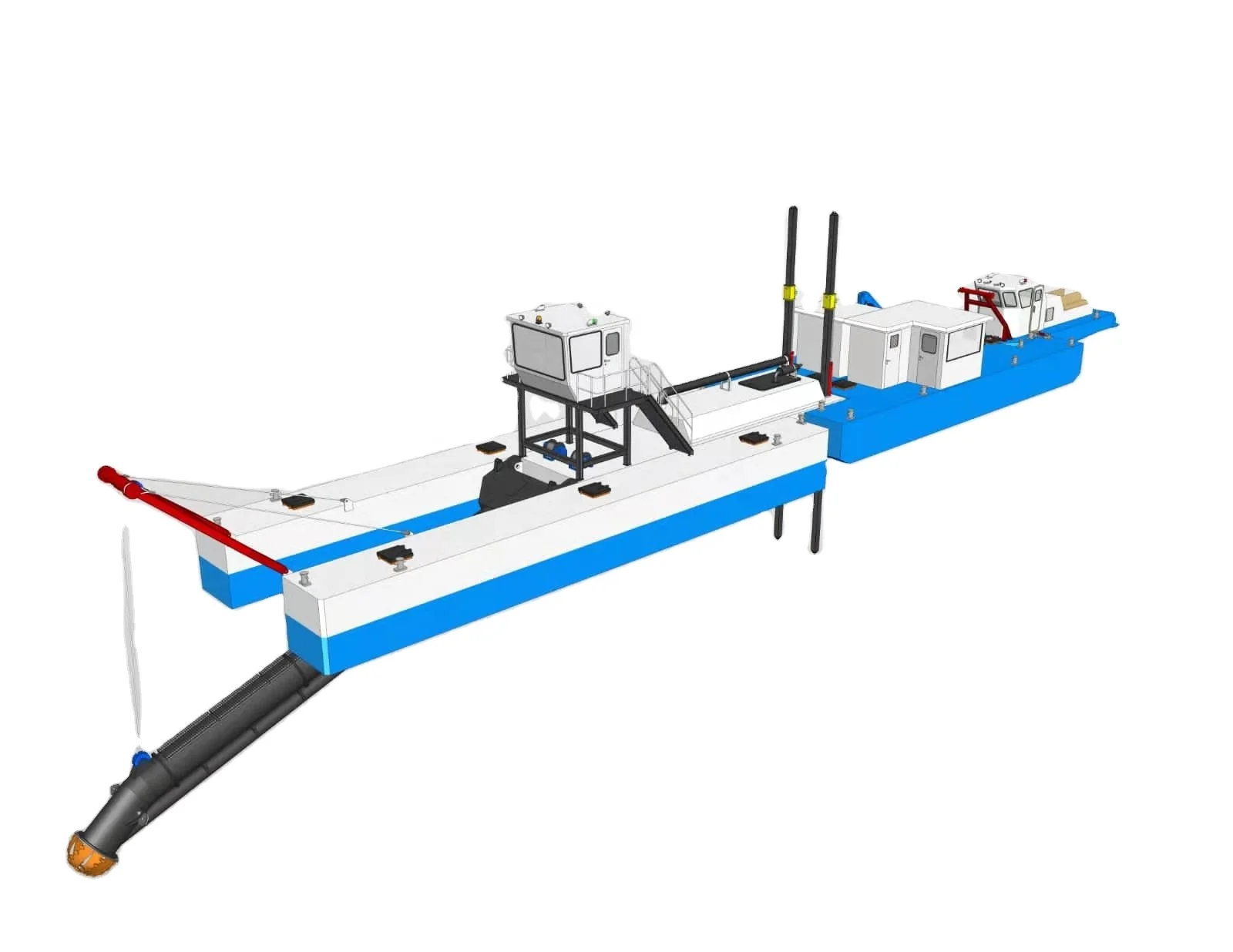 Multifunctitonal Long Service Life Cutter Suction Dredger