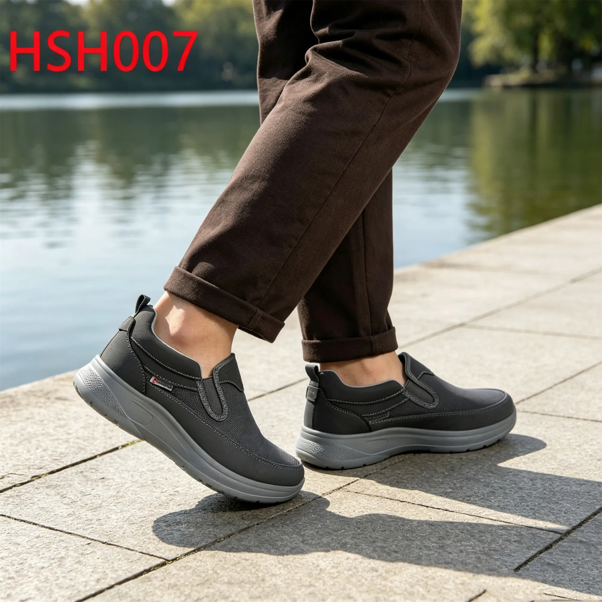 XYM,Middle East Fly Knit Fabric Hua Singh Casual Walking Shoes Hillside Path Gray+orange Sole Odor Resistant Hiking Shoes HSH007